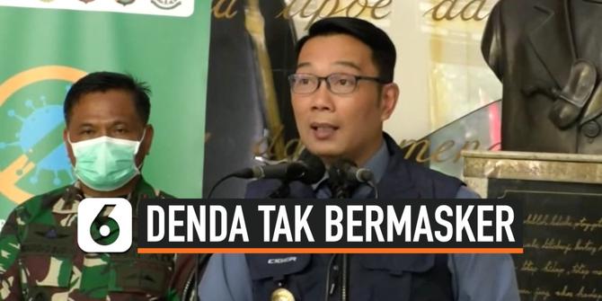 VIDEO: Ridwan Kamil akan Denda Warga Jabar yang Tak Pakai Masker
