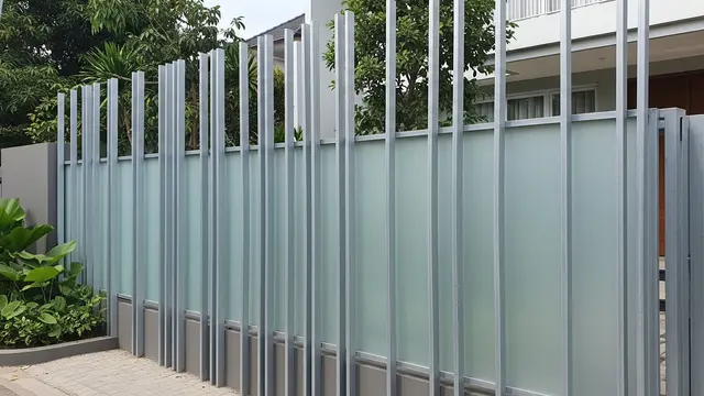 Model Pagar Besi Kombinasi Polikarbonat 2025/ Ilustrasi Gambar Oleh AI