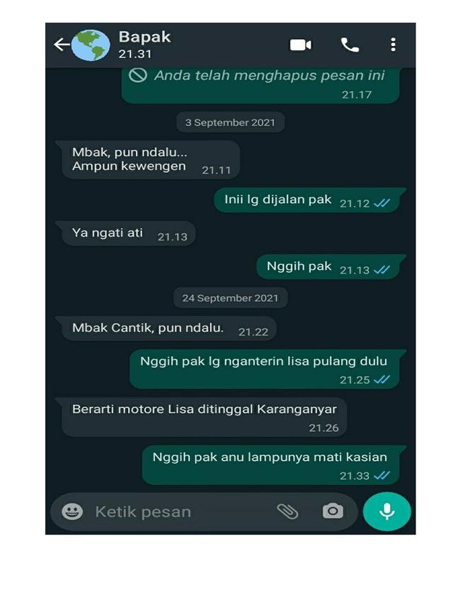7 Chat Ayah Suruh Anak Pulang Ini Bikin Was-Was