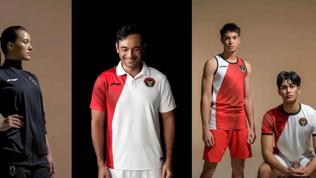 6 Pesona Mawar Eva, Ario Bayu, hingga Dua Anak Artis Senior Jadi Model  Jersey Official Tim Indonesia di Olimpiade Paris 2024