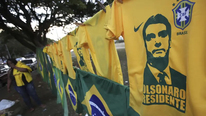 Foto salah satu kandidat terkuat dalam Pemilu Presiden Brasil (AP/Eraldo Peres)