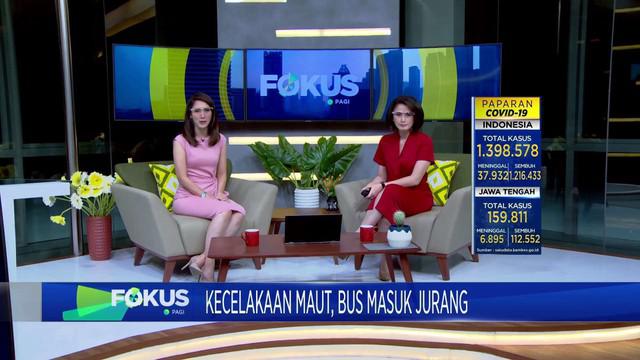 Fokus Pagi menyajikan beberapa tema berita di antaranya, Bus Masuk Jurang, Puluhan Penumpang Tewas, Polisi Bubarkan Kegiatan Vaksinasi, Lapak Pengepul Kayu Terbakar, Polisi Ungkap Jaringan Prostitusi Online.