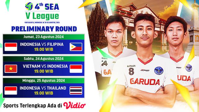 Siaran Langsung Men’s SEA V League 2024 di Vidio