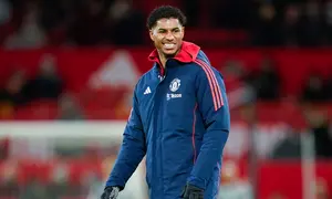 Pelatih MU, Amorim, mengungkapkan bahwa keputusan untuk memasukkan Rashford kembali ke dalam daftar pemain didasarkan pada kebutuhan tim saat ini, terutama mengingat terbatasnya opsi yang tersedia. (AP Photo/Dave Thompson)