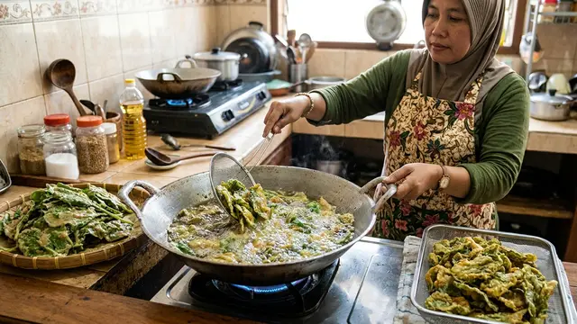 Resep keripik sawi renyah pedas