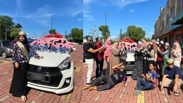 Viral Pasangan Pengantin Dapat Hadiah Mobil dan Perabotan dari Rekan Kerjanya