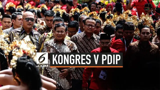 Ketua Umum DPP Partai Gerindra, Prabowo Subianto akan menjadi tamu spesial pada Kongres ke-V PDIP yang akan dibuka siang ini, Kamis (8/8/2019) oleh Presiden Joko Widodo. Prabowo hadir atas undangan khusus Megawati Soekarnoputri selaku Ketua Umum DPP ...