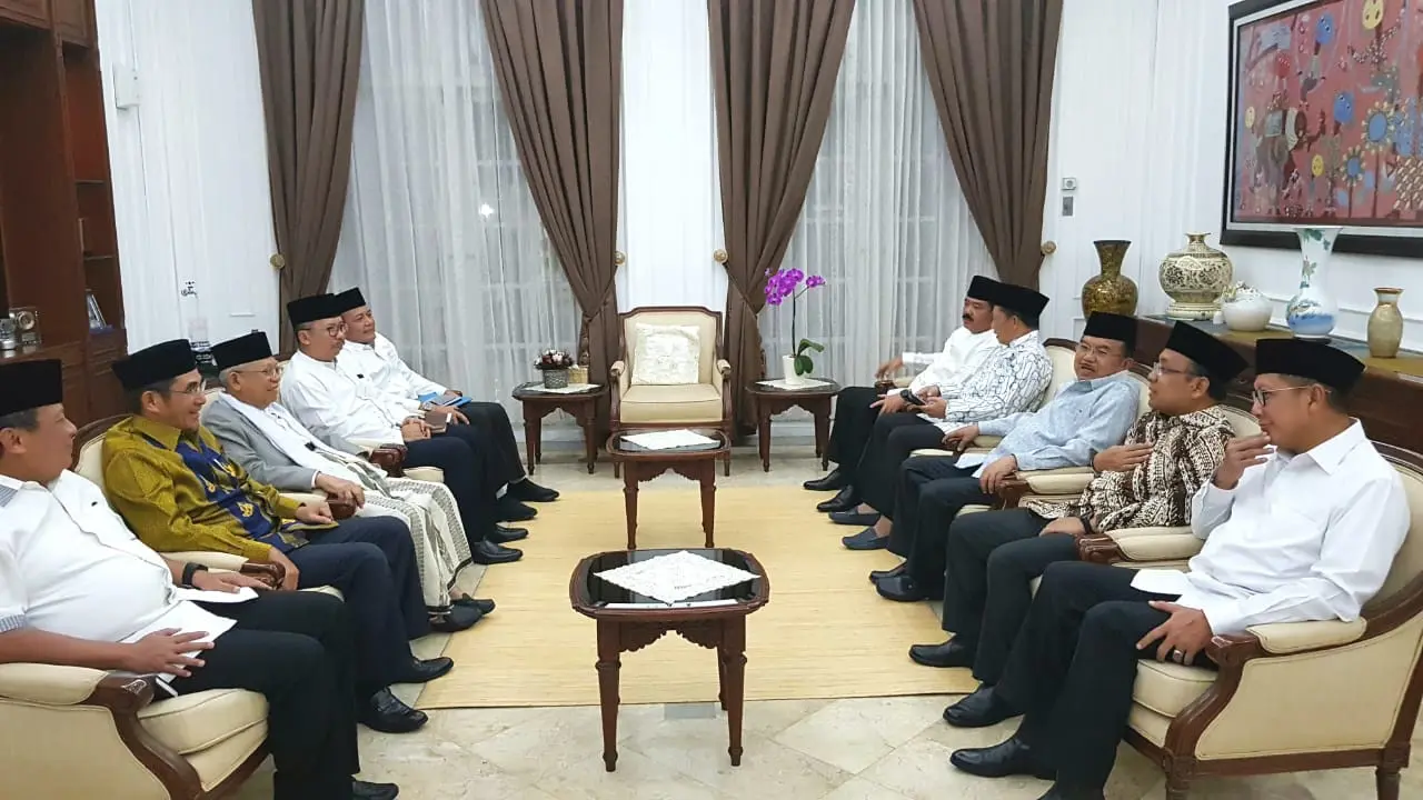 Pejabat negara dan pemimpin ormas Islam berkumpul di rumah Wapres Jusuf Kalla