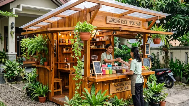 Desain Warung Kecil Depan Rumah
