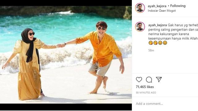 Lesti Kejora - Rizky Billar (Foto: Instagram/@ayah_kejora)