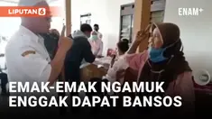 Duh! Emak-emak Ngamuk Karena Tidak Dapat Bansos Pemerintah
