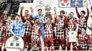 Selama 5 musim membela Vissel Kobe, Andres Iniesta sukses mempersembahkan dua gelar juara. Yang pertama adalah trofi Emperor Cup 2019 setelah dalam laga final di Japan National Stadium (1/1/2020) mengalahkan Kashima Antlers dengan skor 2-0. (Dok. J1 League)