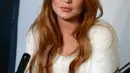 Lindsay Lohan pun mengomentarinya dengan "i'm confused" yang miliki arti "aku kebingungan". (ANDREW H. WALKER  GETTY IMAGES NORTH AMERICA  AFP)