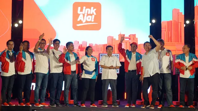 Grand launching aplikasi pembayaran LinkAja turut dihadiri Wakil Presiden Jusuf Kalla dan Menteri BUMN Rini Soemarno.