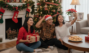 ilustrasi natal (created by AI)