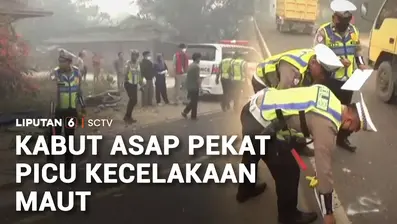 Terdapat dua orang meninggal dunia saat jalan raya di Sampit, Kalimantan Tengah, tertutup kabut asap yang membuat jarak pandang sangat terbatas.