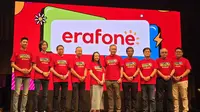 Erajaya Digital merayakan ulang tahun ke-28 tahun Erafone dengan pergantian logo menjadi lebih friendly dan dinamis bagi pelanggan. Erafone juga merayakan 28 tahun hari jadinya dengan menghadirkan Festival Belanja Erafone. (Liputan6.com/ Agustin Setyo Wardani)