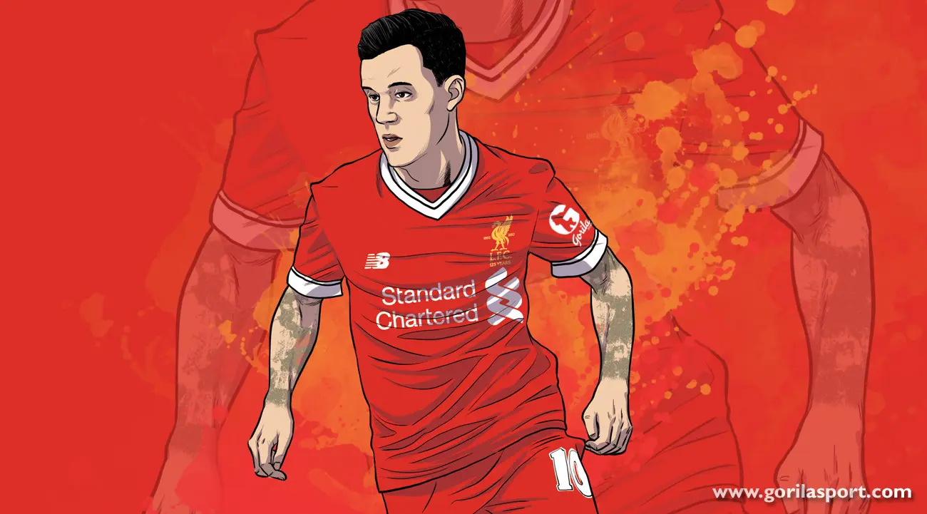 Philippe Coutinho saat masih berseragam Liverpool. GORILASPORT