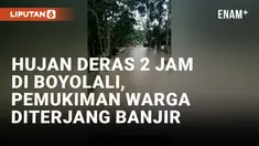 HUJAN DERAS 2 JAM DI BOYOLALI, PEMUKIMAN WARGA DITERJANG BANJIR
