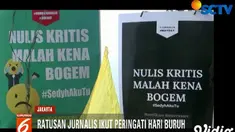 Para jurnalis ingin menyuarakan tuntutan kesejahteraan mereka dan menolak kekerasan terhadap para kuli tinta.