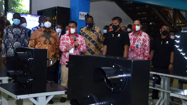 Wakil Presiden (Wapres) Zimbabwe Constantino Chiwenga tiba di Bandung untuk melakukan kunjungan kerja di PT Len Industri (Persero)