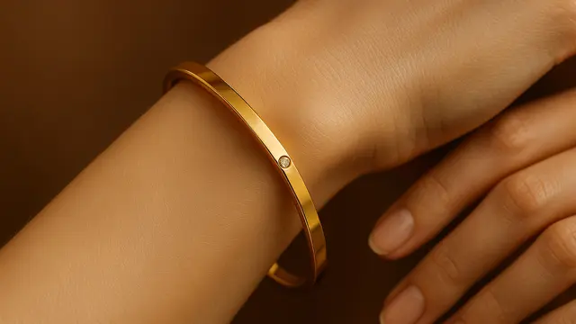 Tren Gelang Emas 24 Karat Desain Minimalis