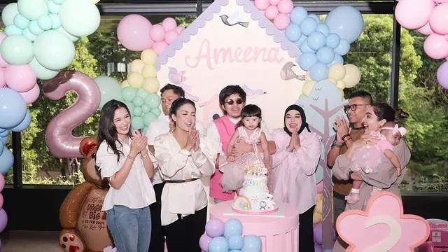 Ultah Ameena kedua tahun (Instagram/attahalilintar)