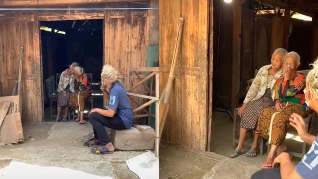 Bukti Persahabatan Hingga Tua Momen Kebersamaan Dua Lansia Ini Bikin Haru Hot Liputan6 Com