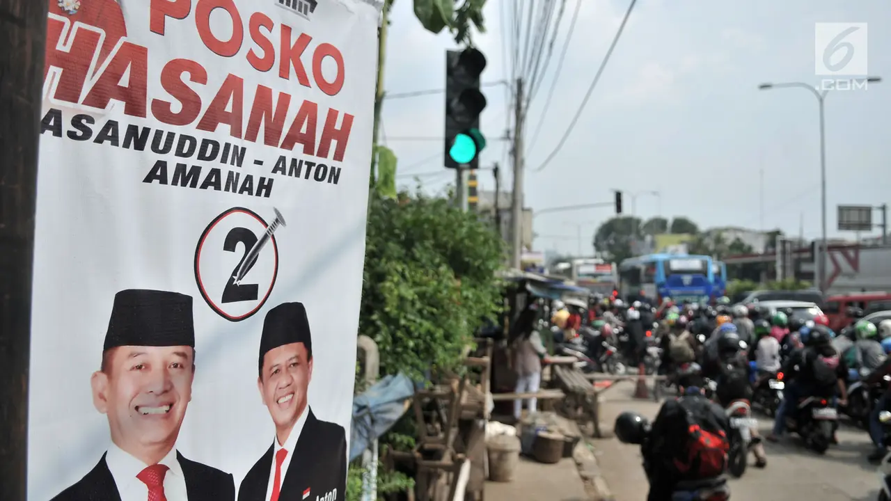 Masa Tenang Pilkada 2018, Atribut Kampanye Masih Beredar di Bekasi