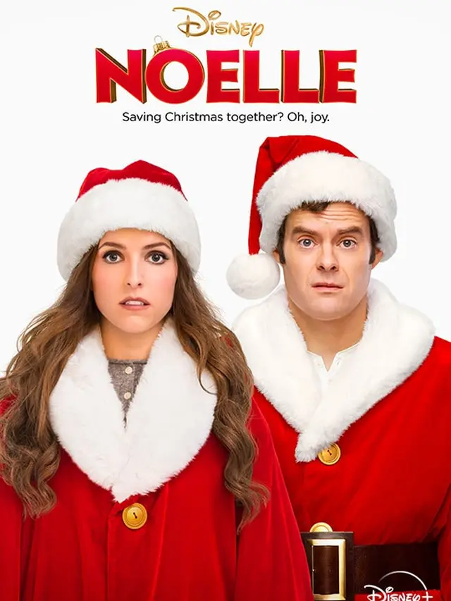 Anna Kendrick dan Bill Hader dalam Noelle. (Disney Plus)