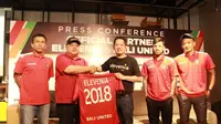 Elevenia resmi menjadi partner Bali United tahun ini. (Windi Wicaksono)