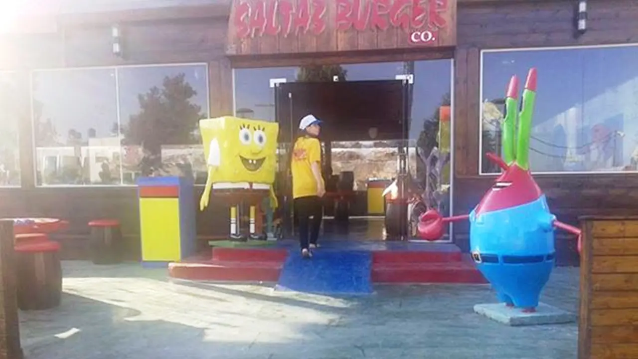 Unik, Ada Krusty Krab di Palestina dan Jual Krabby Patty