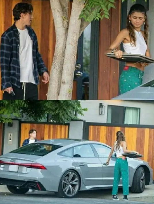 Sedangkan Tom Holland mengenakan kaus warna putih yang dipadu dengan kemeja flanel warna bitu. Ia menyempurnakan penampilannya dengan celana pendek hitam dan sepatu kets putih. (Foto: instagram.com/lamiscorner)