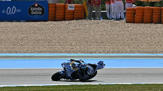 Alex Marquez beraksi di MotoGP Spanyol 2025