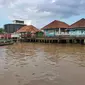 Kampung Al-Munawar Palembang berada di tepian Sungai Musi Palembang Sumsel (Liputan6.com / Nefri Inge)