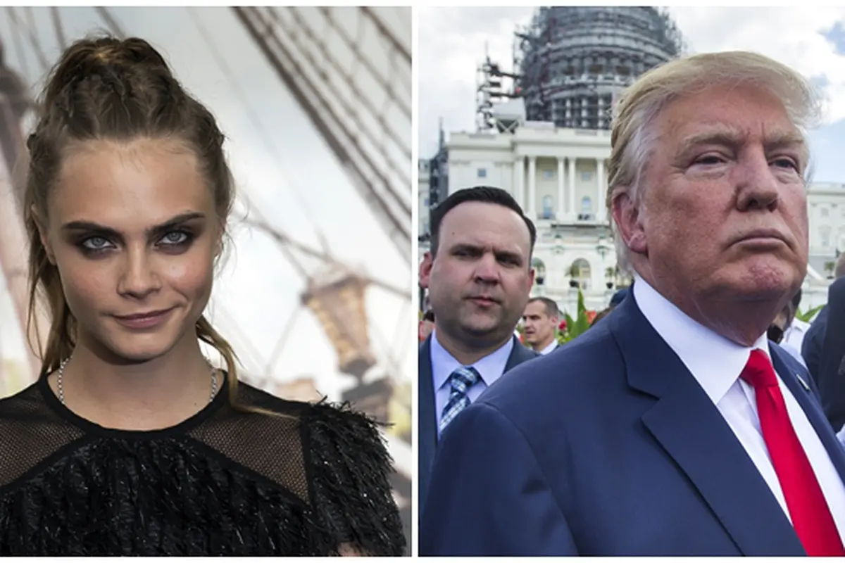 Cara Delevingne dan Donald Trump