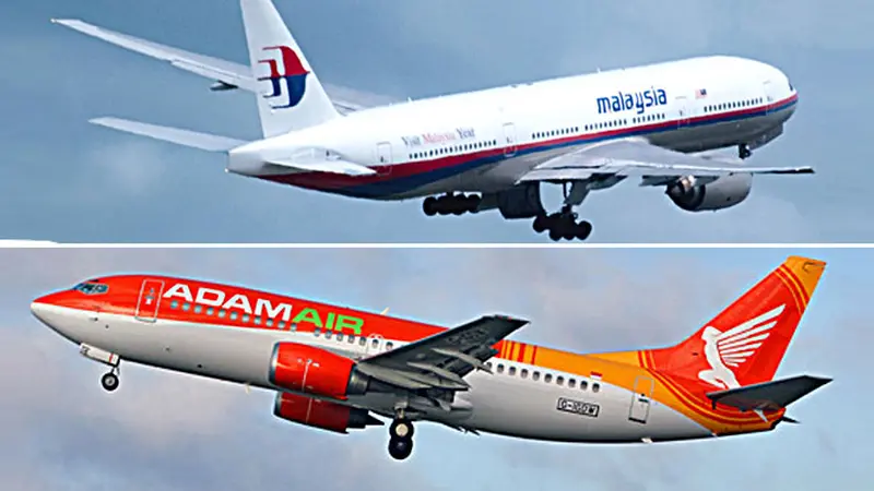 Malaysia Airlines dan Adam Air