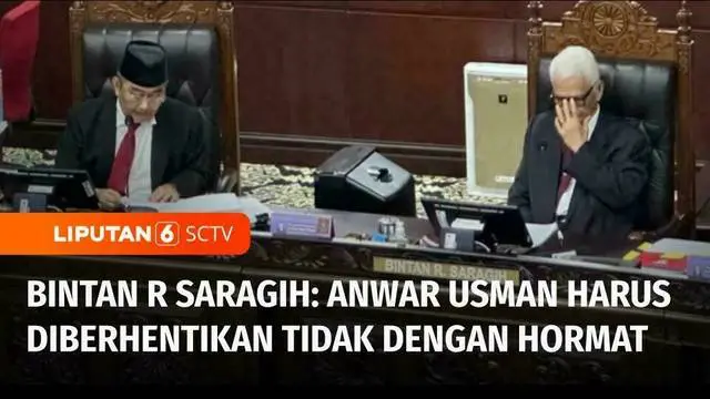 VIDEO: Hakim Anggota MKMK, Bintan R Saragih Minta Anwar Usman Diberhentikan Tidak dengan Hormat