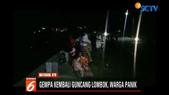 Video Kepanikan Warga Lombok Saat Gempa 7 SR Dikabarkan Berpotensi Tsunami