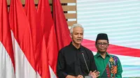 Namun, ada yang kurang dari deklarasi Ganjar-Mahfud. Tidak ada Presiden Joko Widodo (Jokowi), yang merupakan kader PDIP. (Liputan6.com/Faizal Fanani)