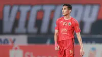 Pemain Persija Jakarta, Rizky Ridho, saat melawan Borneo FC dalam pertandingan pekan ketujuh BRI Liga 1 2023/2024 yang berlangsung di Stadion Patriot Candrabhaga, Bekasi, Rabu (9/8/2023). (Bola.com/Bagaskara Lazuardi)