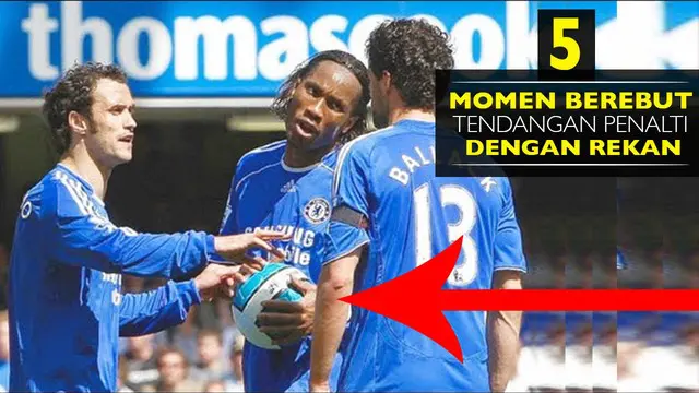 Video lima momen berebut tendangan penalti dengan rekan satu tim.