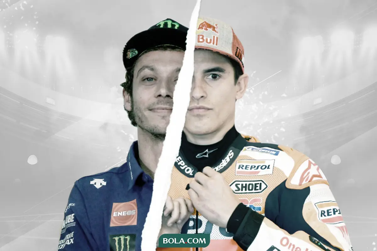 Valentino Rossi dan Marc Marquez