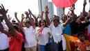 Anura Kumara Dissanayake dijadwalkan bakal dilantik sebagai Presiden ke-9 Sri Lanka pada Senin (23/9/2024). (AP Photo/Eranga Jayawardena)