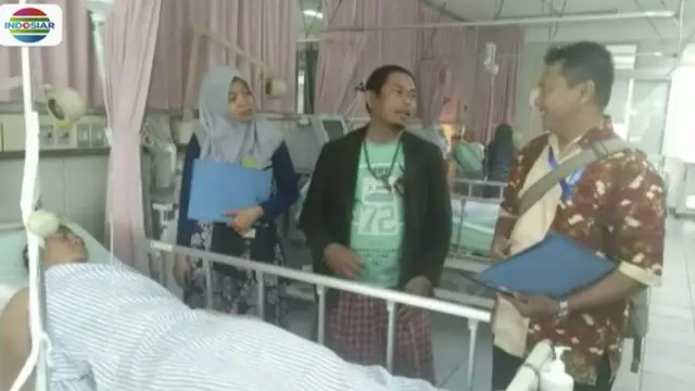 Kemenhub Jawa Timur berikan santunan untuk para korban insiden drama kolosal Surabaya Membara.