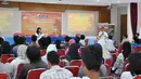 Ratusan mahasiswa mengikuti acara pembukaan Sctv Goes to Campus di Kampus Fisipol Universitas Yogyakarta (15/3).(Foto: Achmad Nur)