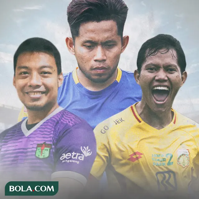 Ilustrasi Pemain Hamka Hamzah, Adam Alis Setyano, Andik Vermansah