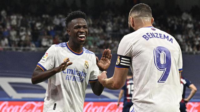 Foto: Aksi Menawan Vinicius Jr, Cetak Hattrick dan Bawa Real Madrid Pesta Gol 6-0 di Liga Spanyol