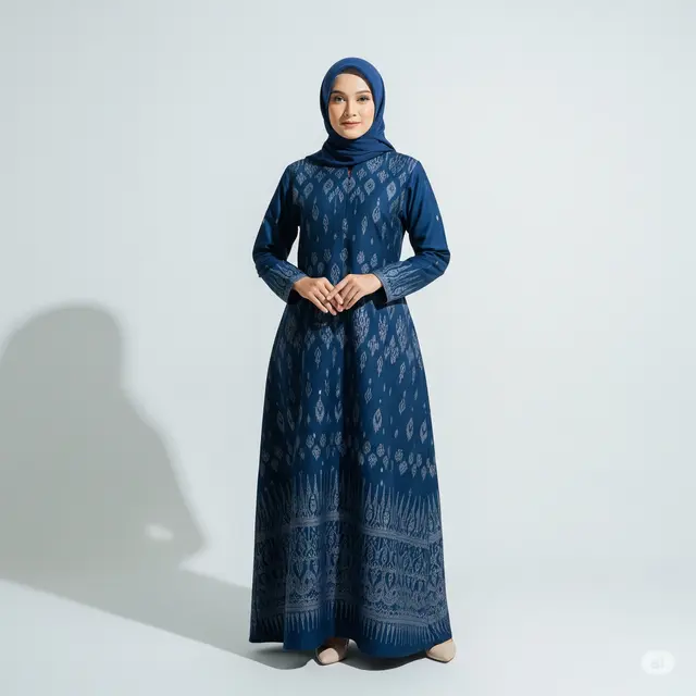 14 Model Gamis Batik Untuk Pesta Pernikahan Terbaru 2025, Elegan dan Menawan!