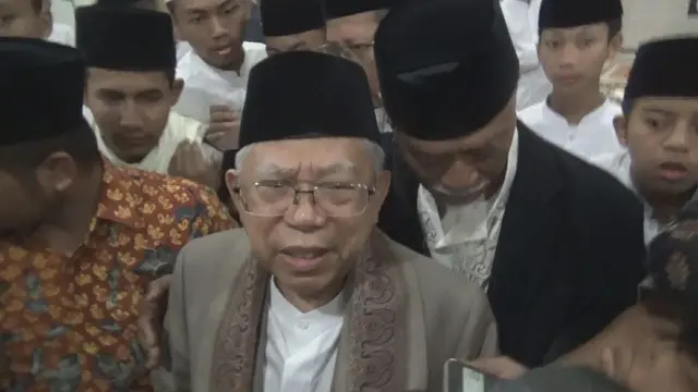 Jadi Bakal Cawapres, Ma'ruf Amin Minta Dukungan ke Ponpes di Mojokerto